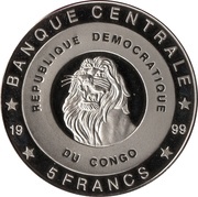 5 Francs Belgium - Queen Elisabeth obverse image