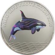 10 Francs Orca, Republic of the Congo, 2003 reverse image