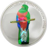 10 Francs Quetzal Bird, Republic of the Congo, 2004 reverse image