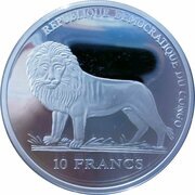 10 Francs Bobby Charlton obverse image