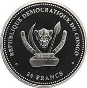 20 Francs Panthera leo obverse image