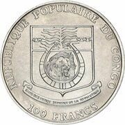 100 Francs CFA 1992 Summer Olympic Games obverse image