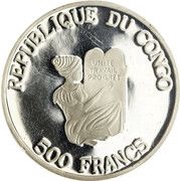 500 Francs CFA 2000 Summer Olympic Games obverse image