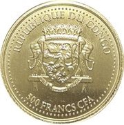 500 Francs Congo Silverback Gorilla obverse image
