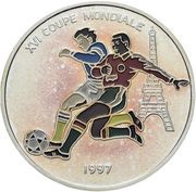 1000 Francs CFA FIFA World Cup 1998, Republic of the Congo, 1997 reverse image
