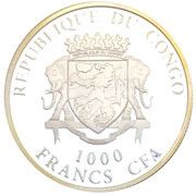 1000 Francs CFA 2014 FIFA World Cup Brazil obverse image