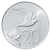 20 Cents - Elizabeth II 4th portrait reverse image