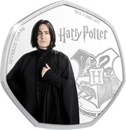 25 Cents - Elizabeth II Severus Snape, Cook Islands, 2021 reverse image