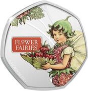 50 Cents - Elizabeth II Strawberry, Cook Islands, 2021 reverse image