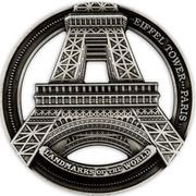 50 Cents - Elizabeth II Eiffel Tower, Cook Islands, 2022 reverse image