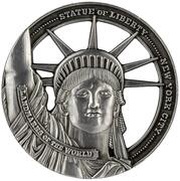 50 Cents - Elizabeth II Statue of Liberty, Cook Islands, 2022 reverse image