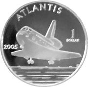 1 Dollar - Elizabeth II Atlantis, Cook Islands, 2005 reverse image