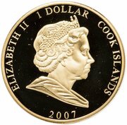 1 Dollar - Elizabeth II Diamond Wedding - Queen Elizabeth II with blue hat obverse image