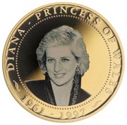 1 Dollar - Elizabeth II Princess Diana, Cook Islands, 2007 reverse image