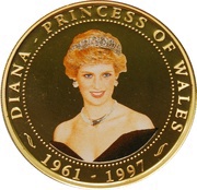 1 Dollar - Elizabeth II Diana Princess of Wales reverse image