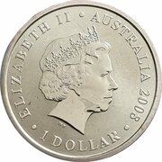 1 Dollar - Elizabeth II 4th Portrait - Echidna obverse image