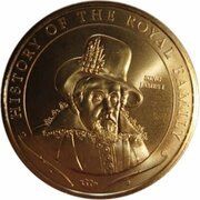 1 Dollar - Elizabeth II James I, Cook Islands, 2008 reverse image