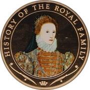 1 Dollar - Elizabeth II Queen Elizabeth I, Cook Islands, 2009 reverse image