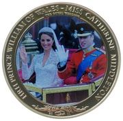 1 Dollar - Elizabeth II Royal Wedding, Cook Islands, 2011 reverse image