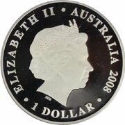 1 Dollar - Elizabeth II 4th Portrait - Australian Olympic Team - Silver Proof obverse image