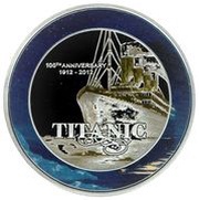 1 Dollar - Elizabeth II Titanic, Cook Islands, 2012 reverse image