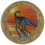 1 Dollar - Elizabeth II Argentinosaurus, Cook Islands, 2014 reverse image