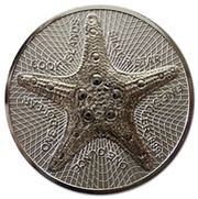 1 Dollar - Elizabeth II Silver Star, Cook Islands, 2019-2022 reverse image