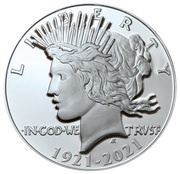 1 Dollar - Elizabeth II Peace Dollar reverse image