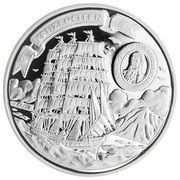 5 Dollars - Elizabeth II Kruzenstern, Cook Islands, 2008 reverse image