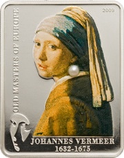 5 Dollars - Elizabeth II Johannes Vermeer, Cook Islands, 2009 reverse image