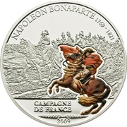 5 Dollars - Elizabeth II Napoleon: Campagne de France, Cook Islands, 2009 reverse image