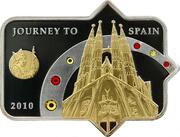 5 Dollars - Elizabeth II Papal Visit to Spain, Cook Islands, 2010 reverse image