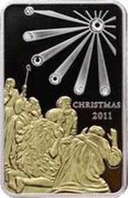 5 Dollars - Elizabeth II Christmas, Cook Islands, 2011 reverse image