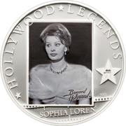 5 Dollars - Elizabeth II Sophia Loren, Cook Islands, 2011 reverse image