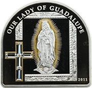 5 Dollars - Elizabeth II Our Lady of Guadalupe, Cook Islands, 2011 reverse image