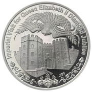 5 Dollars - Elizabeth II Imperial Visit for Queen Elizabeth II Diamond Jubilee, Cook Islands, 2012 reverse image