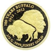5 Dollars - Elizabeth II Buffalo, Cook Islands, 2013 reverse image