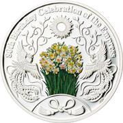 5 Dollars - Elizabeth II 80th Birthday of the Empress, Cook Islands, 2014 reverse image