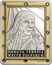5 Dollars - Elizabeth II Sancta Mater Teresia, Cook Islands, 2016 reverse image