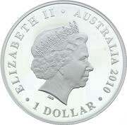 1 Dollar - Elizabeth II 4th Portrait - 150th anniversary of the Burke and Wills Expedition obverse image