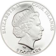 5 Dollars - Elizabeth II Scarlet Macaw obverse image