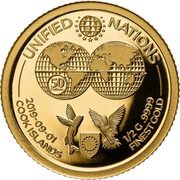 5 Dollars - Elizabeth II Unified Nations, Cook Islands, 2019 reverse image