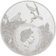 5 Dollars - Elizabeth II Greater Roadrunner obverse image