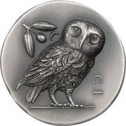 5 Dollars - Elizabeth II Athena’s Owl, Cook Islands, 2021 reverse image