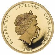 5 Dollars - Elizabeth II Mourning Cloak obverse image