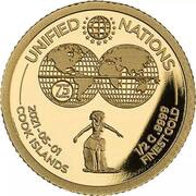 5 Dollars - Elizabeth II Unified Nations, Cook Islands, 2021 reverse image