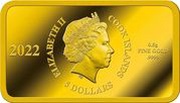 5 Dollars - Elizabeth II Hogwarts Castle obverse image