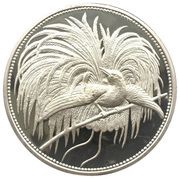10 Dollars - Elizabeth II Bird of Paradise, Cook Islands, 2003 reverse image
