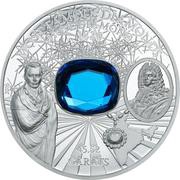 10 Dollars - Elizabeth II Hope Diamond, Cook Islands, 2016 reverse image