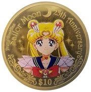10 Dollars - Elizabeth II Sailor Moon, Cook Islands, 2017 reverse image